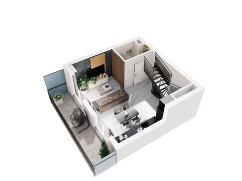 Plan 3 pok. 57m²