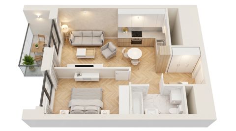 Plan 2 pok. 41m²
