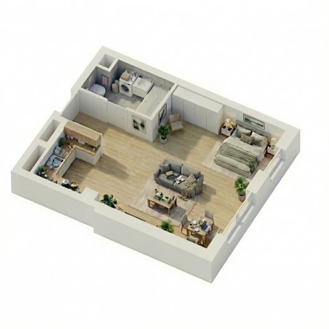 Plan 1 pok. 40m²