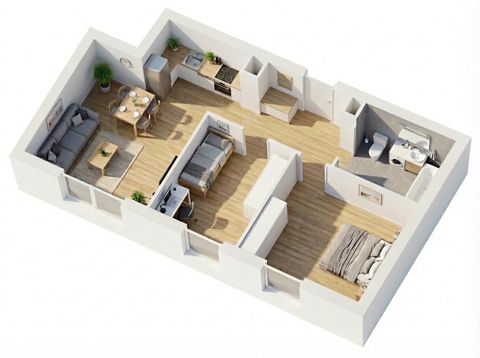 Plan 3 pok. 54m²