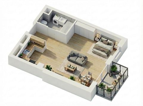 Plan 1 pok. 40m²