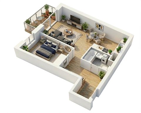 Plan 2 pok. 50m²