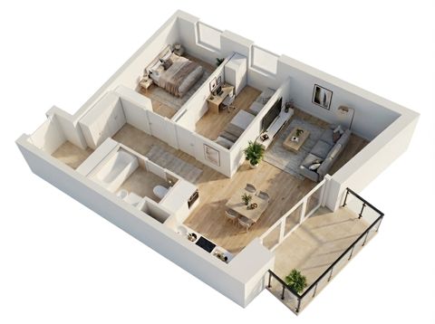 Plan 3 pok. 56m²