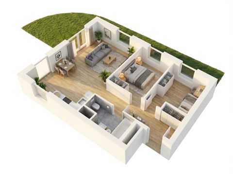 Plan 3 pok. 65m²