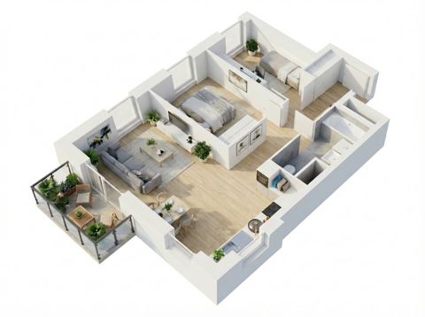 Plan 3 pok. 61m²