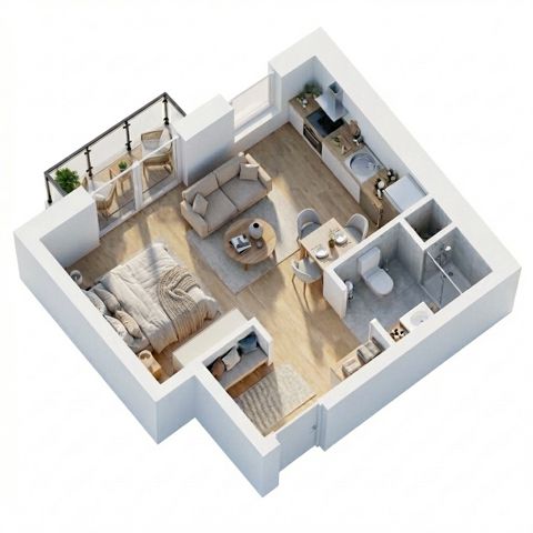 Plan 1 pok. 30m²
