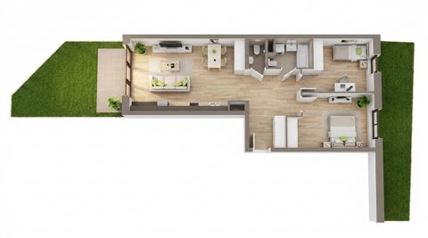 Plan 3 pok. 71m²