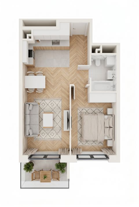 Plan 2 pok. 41m²