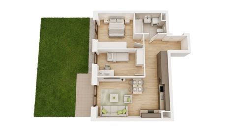 Plan 3 pok. 53m²