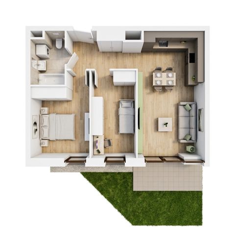 Plan 3 pok. 55m²