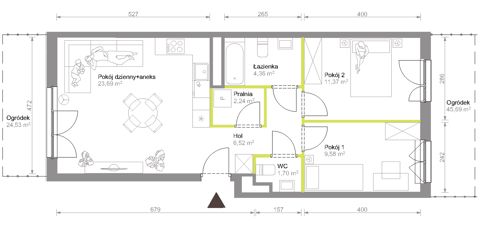 Plan 3 pok. 59m²
