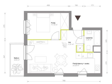Plan 2 pok. 41m²
