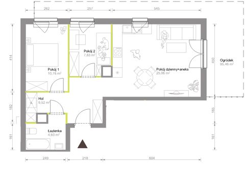 Plan 3 pok. 58m²