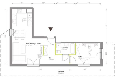 Plan 2 pok. 50m²