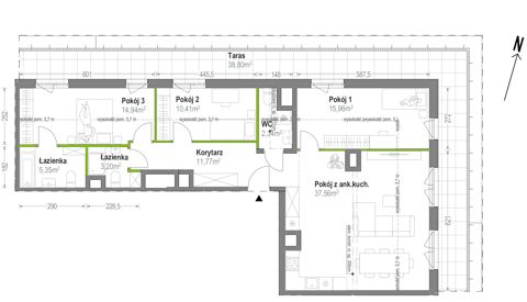 Plan 4 pok. 102m²