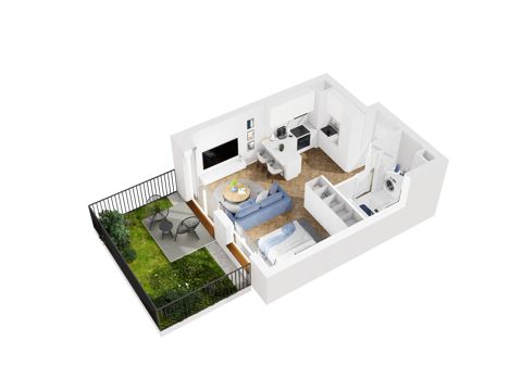 Plan 1 pok. 33m²