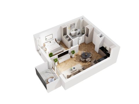 Plan 2 pok. 43m²