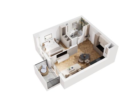 Plan 2 pok. 42m²