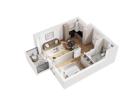 Plan 2 pok. 42m²