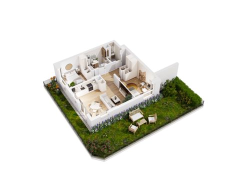 Plan 3 pok. 60m²