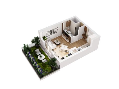 Plan 1 pok. 30m²