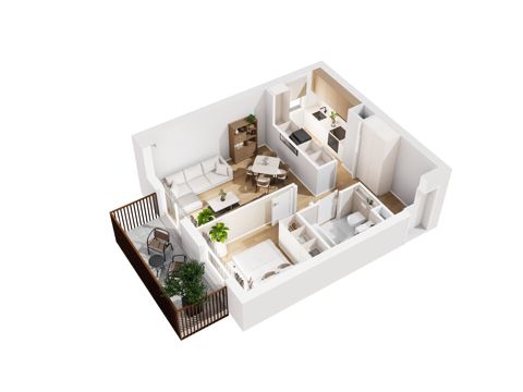 Plan 2 pok. 42m²