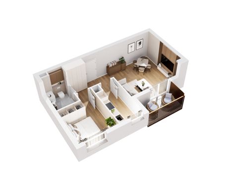 Plan 2 pok. 42m²