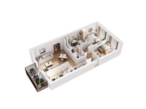 Plan 3 pok. 64m²