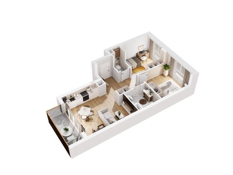 Plan 3 pok. 59m²