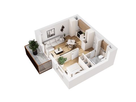 Plan 2 pok. 36m²