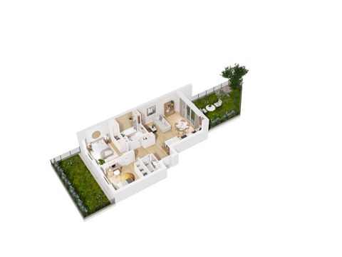 Plan 3 pok. 60m²