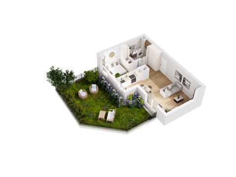 Plan 2 pok. 43m²