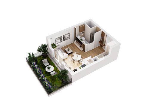 Plan 1 pok. 30m²