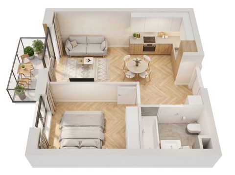 Plan 2 pok. 42m²