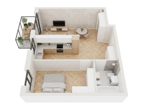Plan 2 pok. 49m²