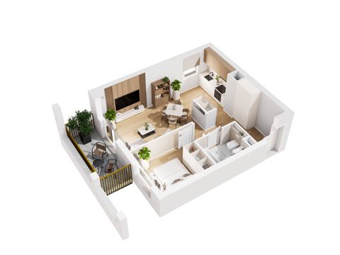 Plan 2 pok. 42m²