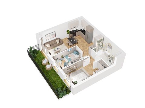 Plan 3 pok. 54m²