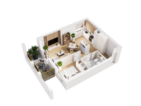 Plan 2 pok. 42m²