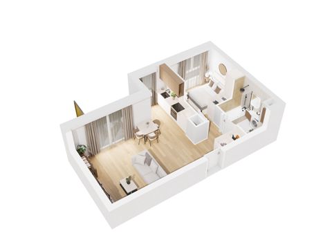 Plan 2 pok. 43m²