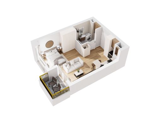 Plan 1 pok. 31m²