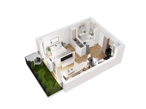Plan 2 pok. 35m²