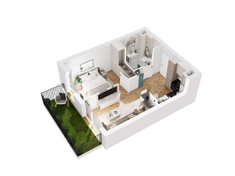 Plan 2 pok. 36m²