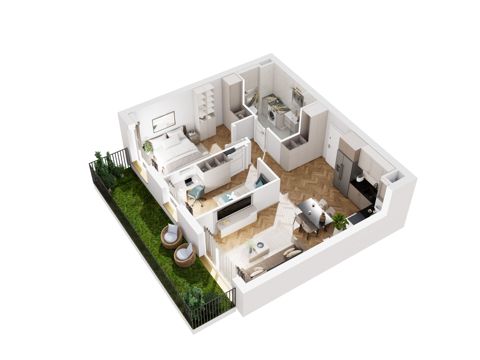 Plan 3 pok. 54m²