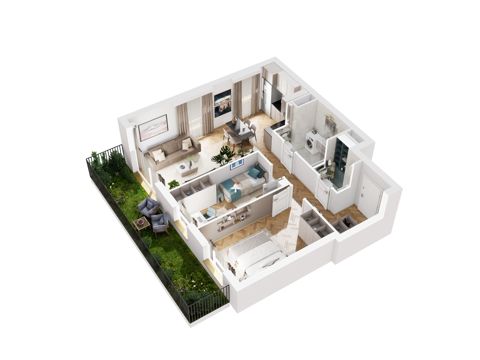 Plan 3 pok. 62m²