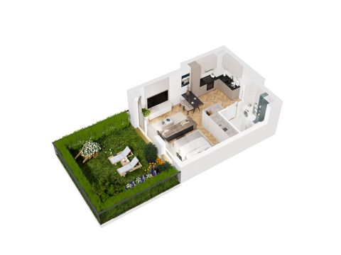 Plan 1 pok. 33m²
