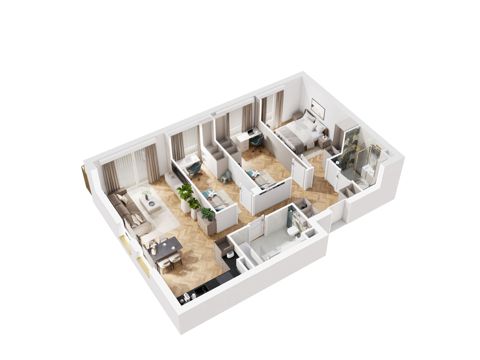 Plan 4 pok. 77m²