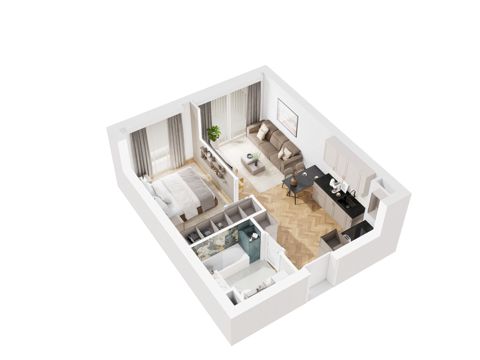 Plan 2 pok. 36m²