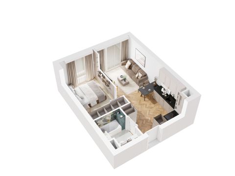 Plan 2 pok. 35m²