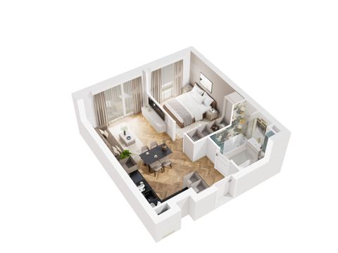 Plan 2 pok. 40m²