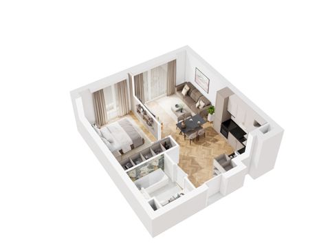 Plan 2 pok. 40m²